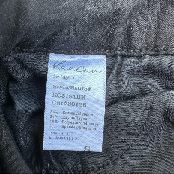 Kancan Overalls Jean Womens Denim Stretch Bibs Boho 90s Black Small NWT - Picture 15 of 16